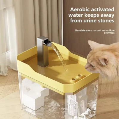 Premium 3L Automatic Cat Water Fountain with Multi-Layer Filtration & Whisper-Quiet Pump