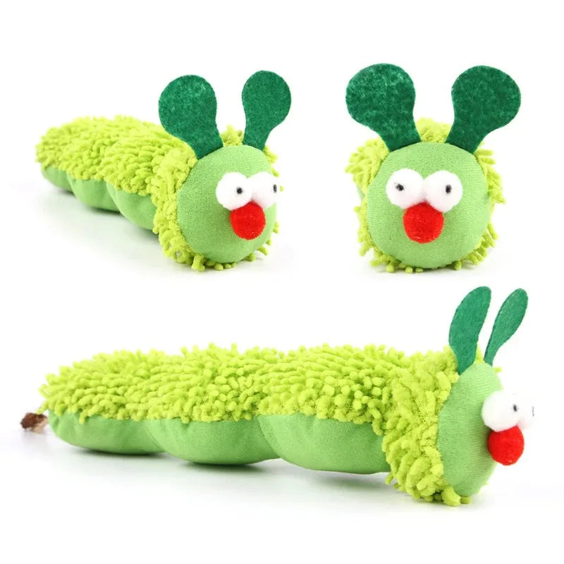Catnip & Silvervine Caterpillar Cat Toy – Interactive Chew Toy for Cats & Kittens
