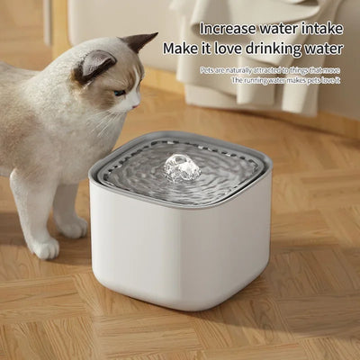 Premium 3L Automatic Cat Water Fountain with Multi-Layer Filtration & Whisper-Quiet Pump