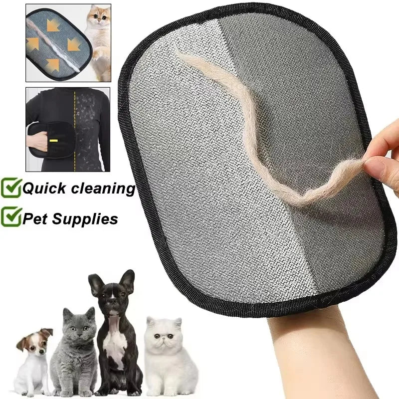 Reusable Pet Hair Remover Glove – Washable Lint Cleaning Glove for Clothing, Furniture & Car Seats