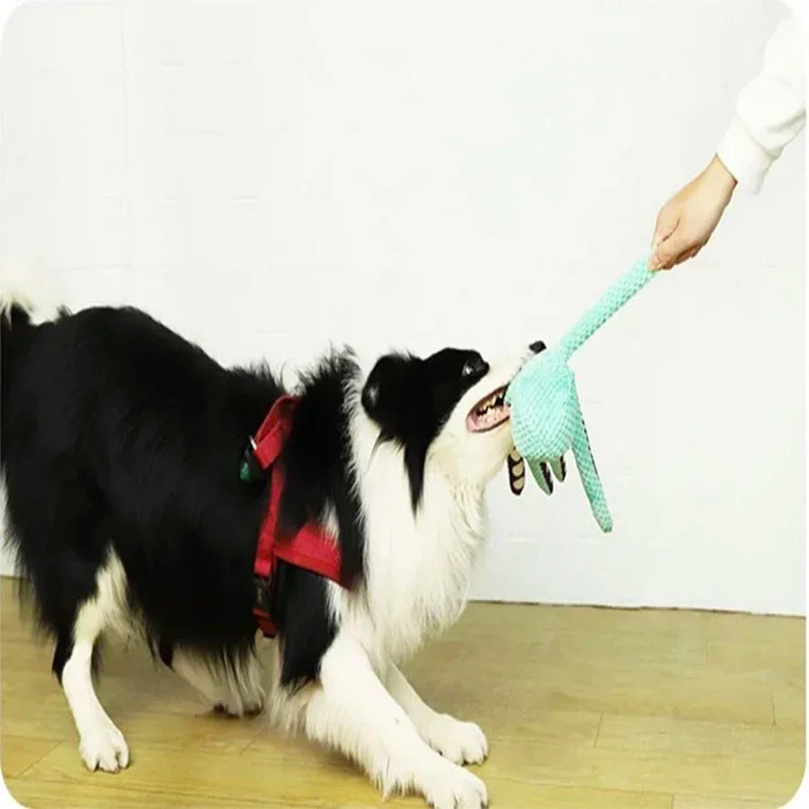 Interactive Octopus Plush Dog Toy – Squeaky, Durable & Soft Chew Toy for Small, Medium & Large Dogs