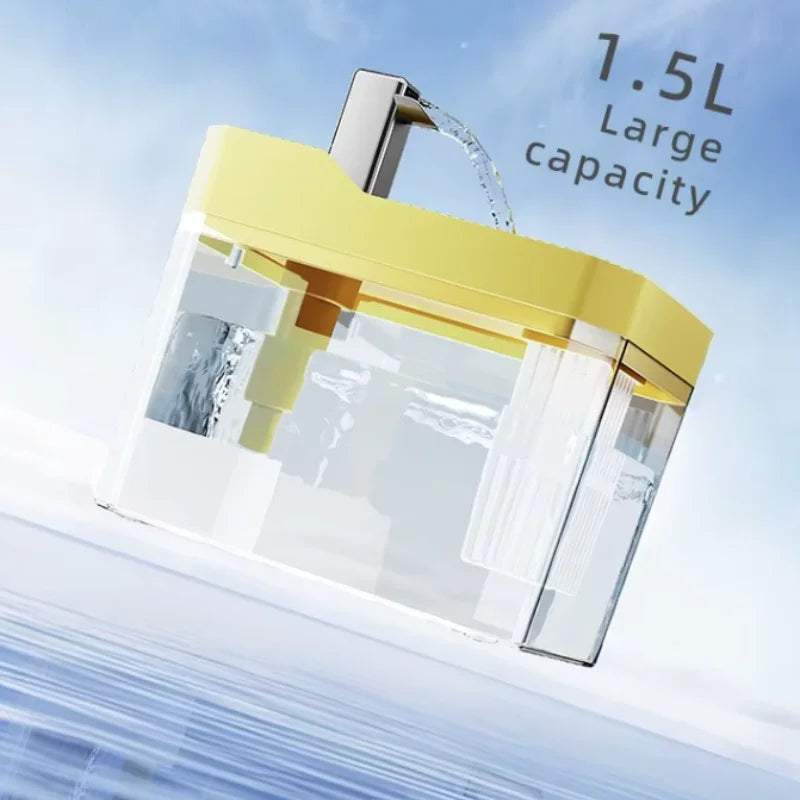 Premium 3L Automatic Cat Water Fountain with Multi-Layer Filtration & Whisper-Quiet Pump