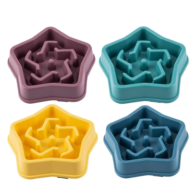 Slow Feeder Bowl for Dogs & Cats – Non-Slip Pet Bowl to Help Reduce Fast Eating & Support Healthy Digestion