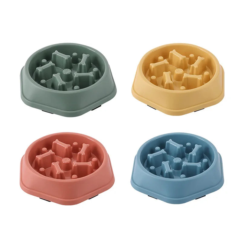 Slow Feeder Bowl for Dogs & Cats – Non-Slip Pet Bowl to Help Reduce Fast Eating & Support Healthy Digestion