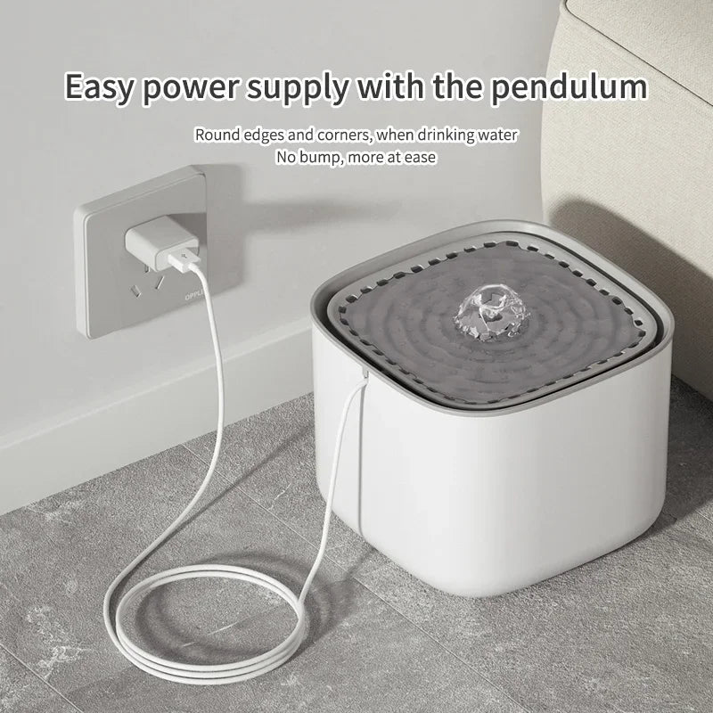 Premium 3L Automatic Cat Water Fountain with Multi-Layer Filtration & Whisper-Quiet Pump