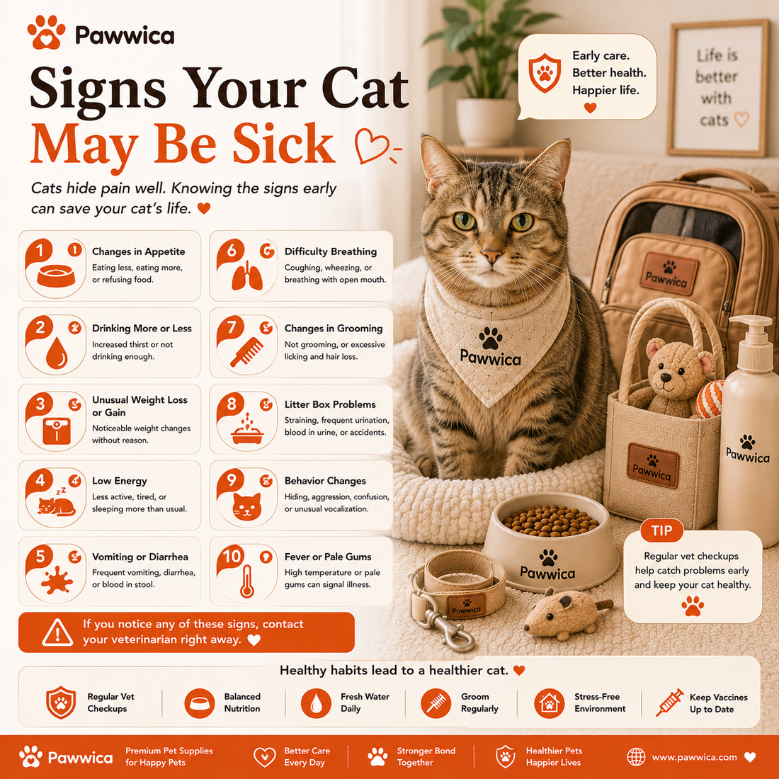 Signs Your Cat May Be Sick