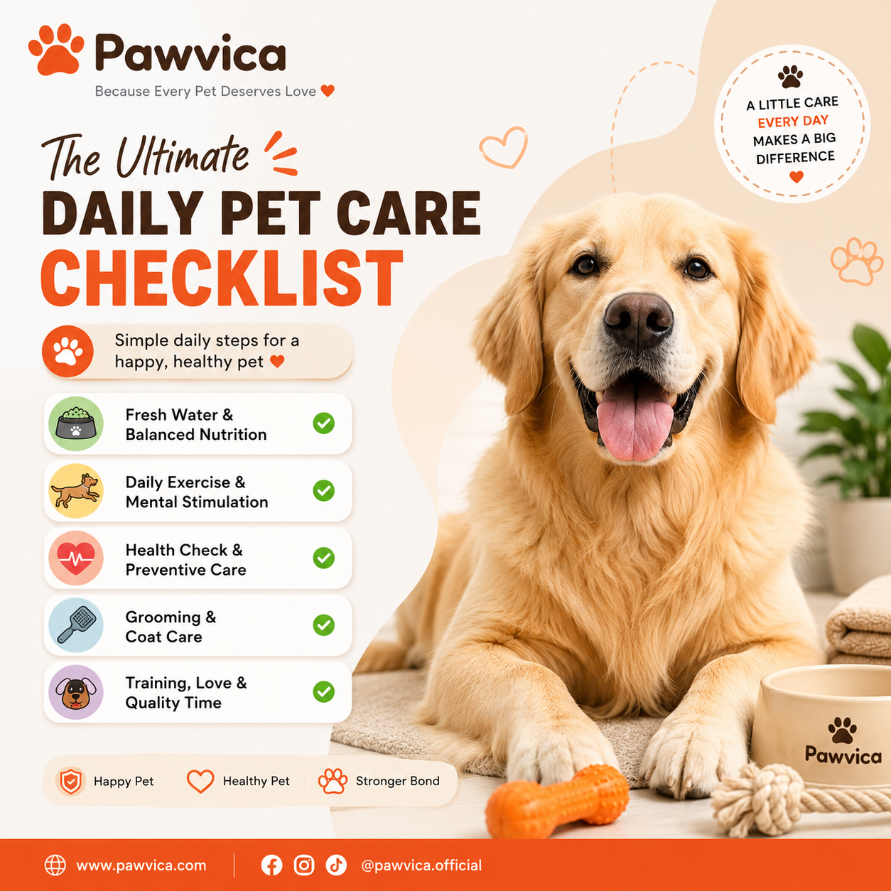 The Ultimate Daily Pet Care Checklist