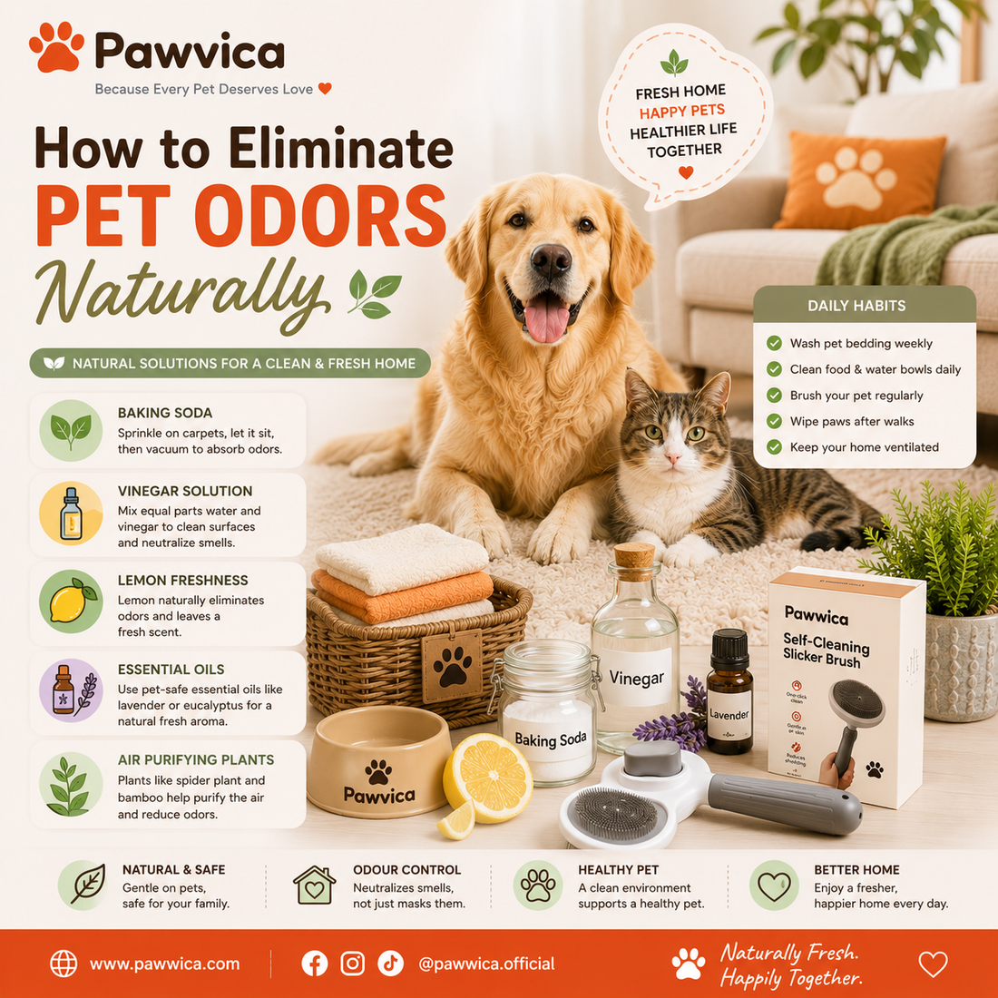 How to Eliminate Pet Odors Naturally