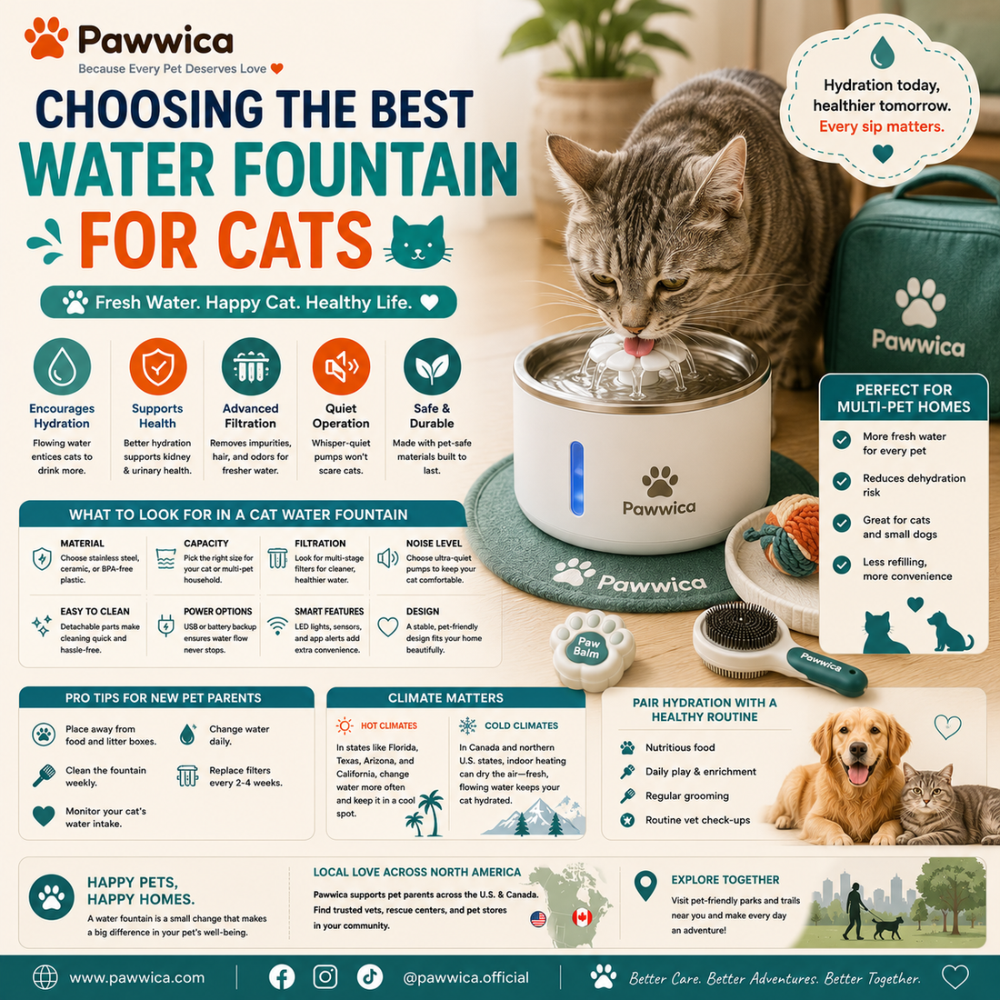 Choosing the Best Water Fountain for Cats