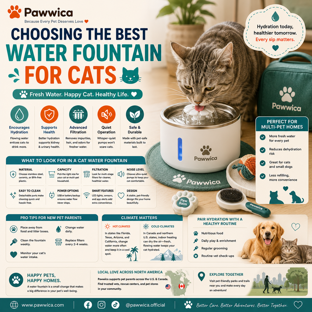 Choosing the Best Water Fountain for Cats