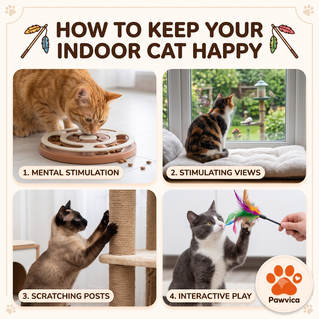 How to Keep Your Indoor Cat Happy