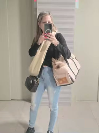 Portable Console Booster Car Seat & Travel Carrier for Small Dogs & Cats — customer photo 4