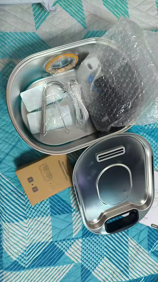 3.2L Stainless Steel Pet Water Fountain – Wireless Automatic Water Fountain for Cats & Dogs — customer photo 6