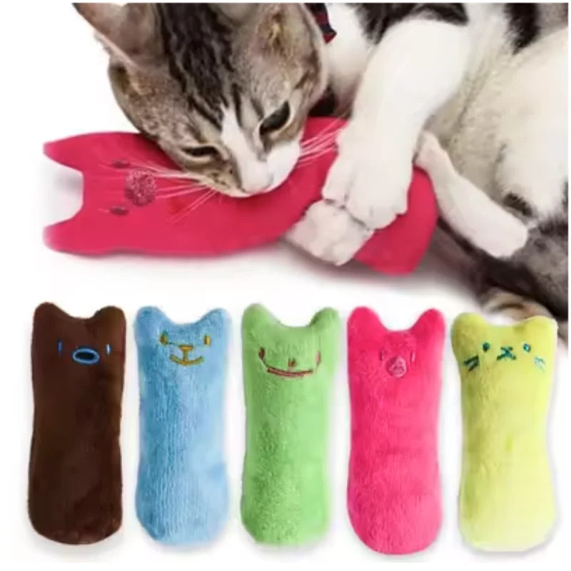 Interactive Catnip Plush Toy for Cats & Kittens – Soft Chew Toy for Play & Dental Care