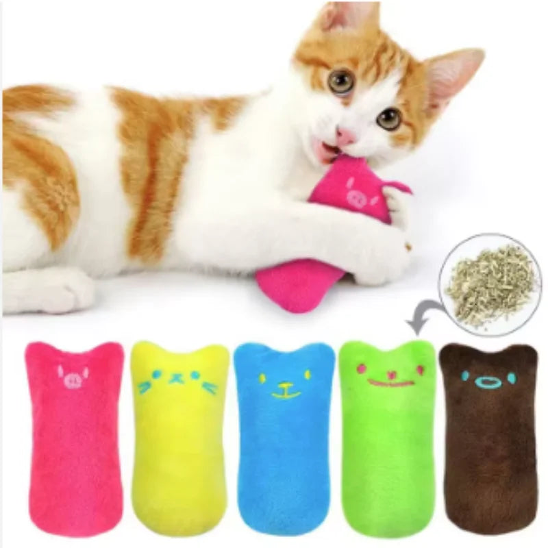 Interactive Catnip Plush Toy for Cats & Kittens – Soft Chew Toy for Play & Dental Care