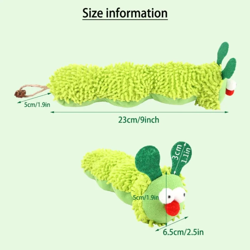 Catnip & Silvervine Caterpillar Cat Toy – Interactive Chew Toy for Cats & Kittens