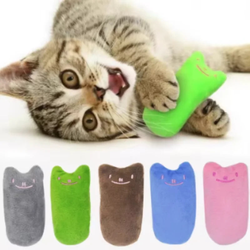 Interactive Catnip Plush Toy for Cats & Kittens – Soft Chew Toy for Play & Dental Care