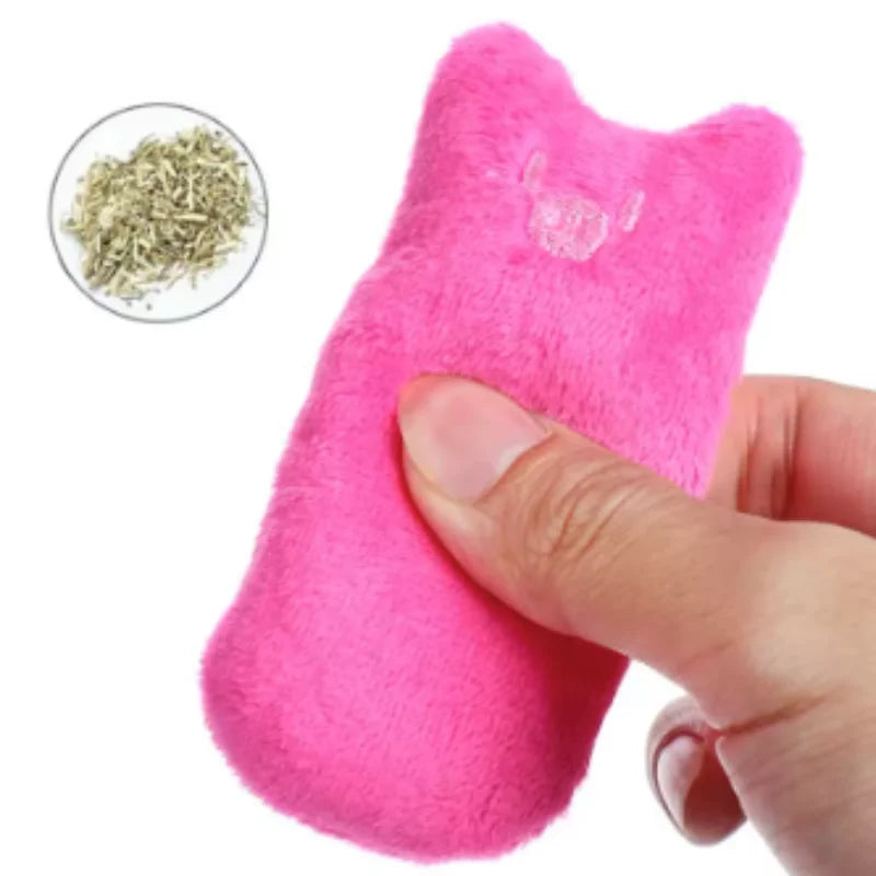 Interactive Catnip Plush Toy for Cats & Kittens – Soft Chew Toy for Play & Dental Care