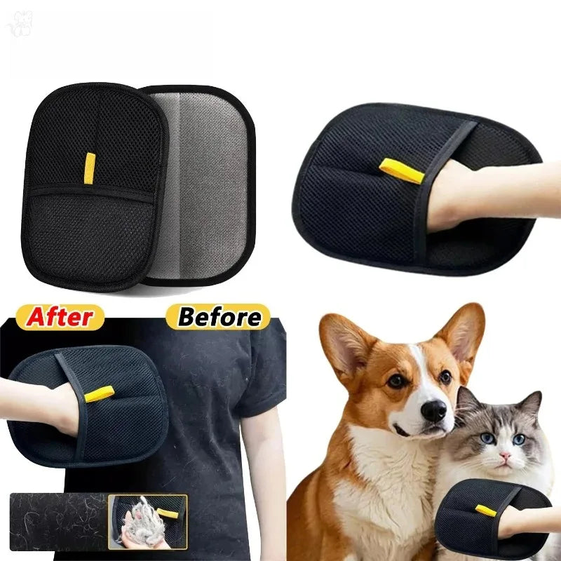 Reusable Pet Hair Remover Glove – Washable Lint Cleaning Glove for Clothing, Furniture & Car Seats