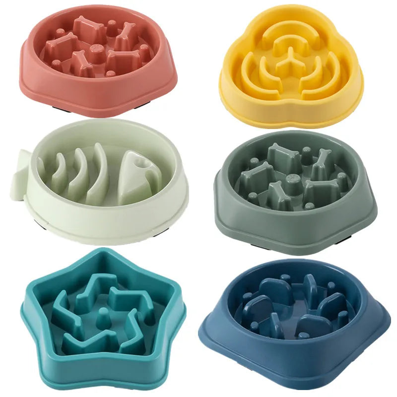 Slow Feeder Bowl for Dogs & Cats – Non-Slip Pet Bowl to Help Reduce Fast Eating & Support Healthy Digestion