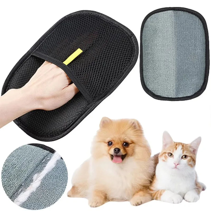 Reusable Pet Hair Remover Glove – Washable Lint Cleaning Glove for Clothing, Furniture & Car Seats