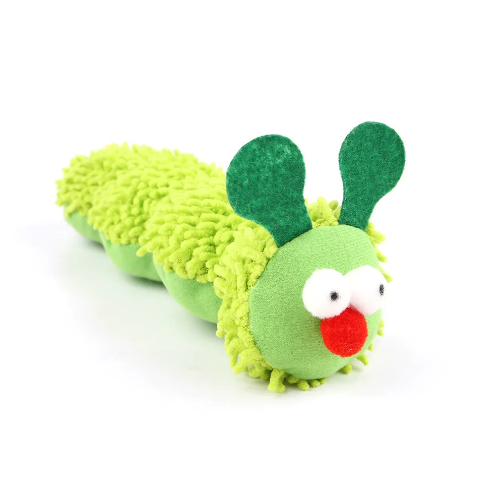 Catnip & Silvervine Caterpillar Cat Toy – Interactive Chew Toy for Cats & Kittens