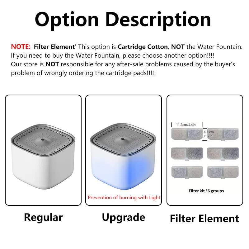 Premium 3L Automatic Cat Water Fountain with Multi-Layer Filtration & Whisper-Quiet Pump