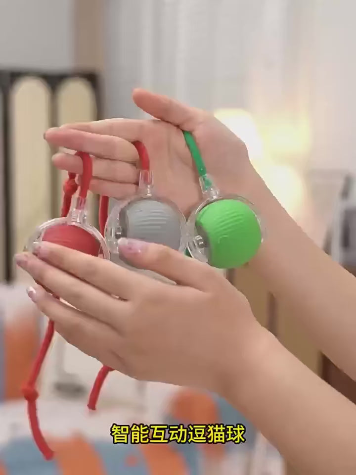 Smart Interactive Cat Ball Toy – Automatic Obstacle Avoidance Rolling Ball for Indoor Cats & Small Dogs
