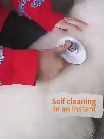 Self-Cleaning Slicker Brush for Dogs & Cats – Pet Grooming Brush for Shedding, Detangling & Everyday Coat Care